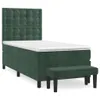 Maison Exclusive - Boxspringbett mit Matratze Dunkelgrün Produktbild-Vorschau 2