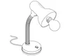 Lampe à poser LB22 flexible blanc BASIC 9229 Voir les images du produit 11
