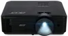 A black Acer projector is shown from the front. Produktbild-Vorschau