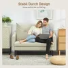 HOMCOM Sofa 2-Sitzer 124 cm Kleine Couch mit Armlehne, Produktbild-Vorschau 5