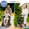 ELONEO 2-in-1 rolstoel/rolator, opvouwbaar en lichtgewicht Productafbeelding-voorbeeld 10
