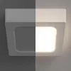 A square LED panel light, half illuminated and half in shadow. Náhľad obrázku produktu