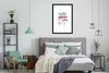 MuchoWow® MuchoWow® Gerahmtes Poster Weinzitat "Zuhause Produktbild-Vorschau 7