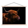 MuchoWow® Textilposter Schottischer Highlander - Zunge - Produktbild-Vorschau 1