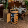Weinregal mit Tür - Mini Bar Regal Rund - Alkohol Schrank Produktbild-Vorschau 5