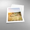 Poster - Poster ohne Rahmen - Fahrrad Wiese Blumen - 40x50 Produktbild-Vorschau 3
