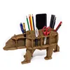 puzzle 3D, organizer da tavolo orso marrone, EWA, legno, 26 Anteprima dell’immagine prodotto 5