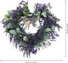 Handgebundener Lavendelkranz – Herzform, Frühling, Produktbild-Vorschau 4