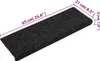 Treppenmatten 5 Stk. Schwarz 65x21x4 cm Nadelvlies Produktbild-Vorschau 7