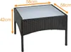 Polyrattan Beistelltisch Loungetisch Rattan Gartentisch Produktbild-Vorschau 2