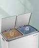 SONGMICS Odpadkový koš, systém třídění odpadu, se 2 Náhled obrázku produktu 3