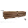 Drewniana skrzynia w kształcie serca - brązowa 70 cm Podgląd zdjęcia produktu 3