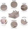 Collage of images and text highlighting features of a beanbag chair. Anteprima dell’immagine prodotto