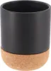 Tendance Zahnputzbecher schwarz Dolomit Kork 7,8x7,8x9,5 cm Produktbild-Vorschau 1