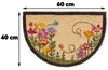 Tapis de coco fleurs multicolores 40x60 cm comme tapis de Voir les images du produit 2
