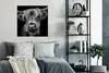MuchoWow® Poster Schottischer Highlander - Hörner - Schwarz Produktbild-Vorschau 4
