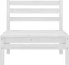 vidaXL 4-tlg. Garten-Lounge-Set Weiß Massivholz Kiefer Produktbild-Vorschau 7