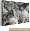 OneMillionCanvasses® - Plátno - Mramor - Černá - Zlatá - Náhled obrázku produktu 1