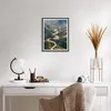 Gerahmtes Poster - Schwarzer Rahmen - Berge Weg Wald - Produktbild-Vorschau 6