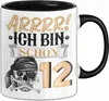 12. Geburtstag Geschenk Tasse Becher Jungs Pirat Arrrr Ich Produktbild-Vorschau 1