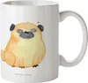Mr. & Mrs. Panda Kaffeetasse Mops - Weiß - Geschenk, Tasse, Produktbild-Vorschau 1