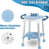 Tabouret de douche NAIZY Siège de douche Tabouret de salle Voir les images du produit 4
