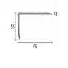 Treppenkantenprofil 55 x 70 x 2500 mm Treppenkante Produktbild-Vorschau 2