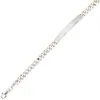 JOBO Schildband 925 Sterling Silber 21 cm Gravur Armband Produktbild-Vorschau 3