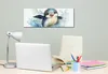 Wallario Premium Leinwandbild Pinguin in Aquarell in Größe Produktbild-Vorschau 3