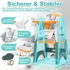 UISEBRT Chaise haute 6 en 1 pour bébé - Chaise haute Voir les images du produit 3