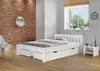 Futonbett Doppelbett 140x200 Doppelbett Massivholzbett weiß Produktbild-Vorschau 10