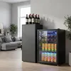 HOMCOM Getränkekühlschrank 70 Dosen 70L mit Doppelglas-Tür, Produktbild-Vorschau 8