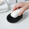 Lot de 2 supports pour savon, en plastique noir, faciles à Voir les images du produit 3