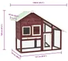 vidaXL Králikáreň Mocha a biela 140x63x120 cm Jedľový masív Náhľad obrázku produktu 7