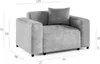 Sessel Designersessel MEGAN in Stoff Poso Beige Produktbild-Vorschau 4