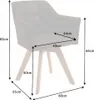 Design Stuhl LOFT antik braun drehbar Gestell aus massivem Produktbild-Vorschau 14
