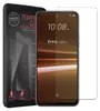 A product shot of a phone screen protector packaging and the phone itself. Produktbild-Vorschau