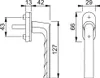 Fenstergriff Hoppe 11950122 Hamburg 0700L/U26 schwarz Produktbild-Vorschau 2