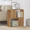 vidaXL Artisan dubová knihovna 60x24x63 cm materiál na bázi Náhled obrázku produktu 3