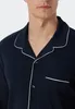 Schiesser Pyjama marineblau Baumwolle normale Passform Produktbild-Vorschau 9