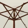 vidaXL Sonnenschirm mit Holzmast Sandfarben 196x231 cm Produktbild-Vorschau 8