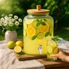 SuperButelki - Słój szklany 5L, ryflowany z kranikiem Podgląd zdjęcia produktu 5