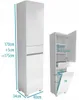 Badezimmerschrank mit Wäschekorb 40cm weiß matt Produktbild-Vorschau 5