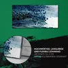 Wanduhr Bürouhr Leinwand Bild Geräuschlos 60x30 Aquarell Produktbild-Vorschau 5