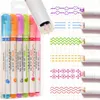 Penne curve Set di evidenziatori curvi 6 colori 6 diverse Anteprima dell’immagine prodotto 1