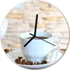 Glasuhr Wanduhr Küchenuhr Echt-Glas 30fi cm Kaffee braun Produktbild-Vorschau 1