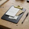Holz-Clipboard SCHWARZ A5-Unterlage mit GOLDENEM Clip Produktbild-Vorschau 7