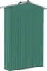 vidaXL Casetta da giardino Verde 116x45x175 cm Acciaio Anteprima dell’immagine prodotto 11