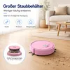 Kleiner Saugroboter, pink, bis 40 Min Reinigung, Produktbild-Vorschau 4