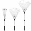 Metallener Gartenrechen, fächerförmig, für Laub und Gras, Produktbild-Vorschau 2